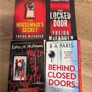 Set of Four Mystery Thriller Books